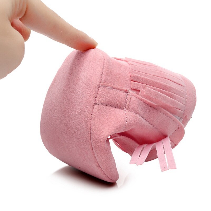 bébé bottes de neige -né bébé fille garçon enfants solide frange chaussures infantile enfant en bas âge à semelle souple anti-dérapant bottes 0-24M Bebe mocassins