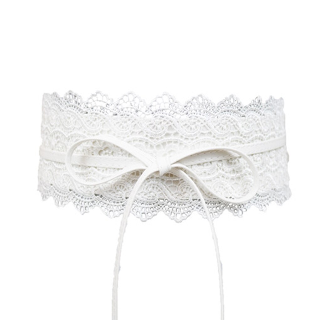 Mujer señora hebilla extensible cinturón ancho para la cintura encaje elástico corsé para la cintura negro azul naranja blanco rojo: 05
