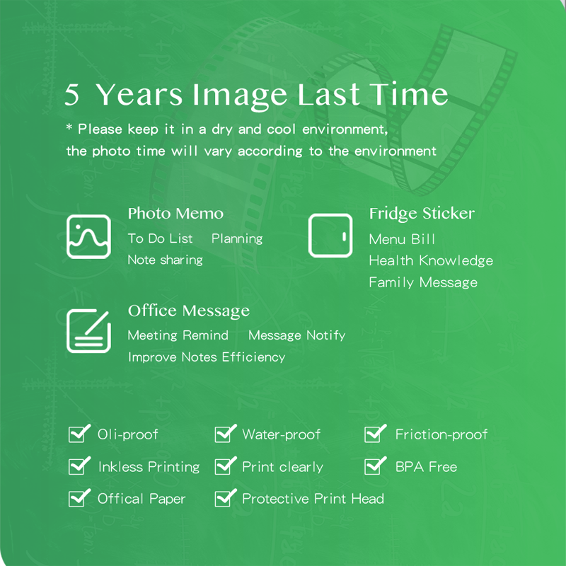 PeriPage Translucent Paper For Thermal Pocket Mini Printer A9 series 77x30mm