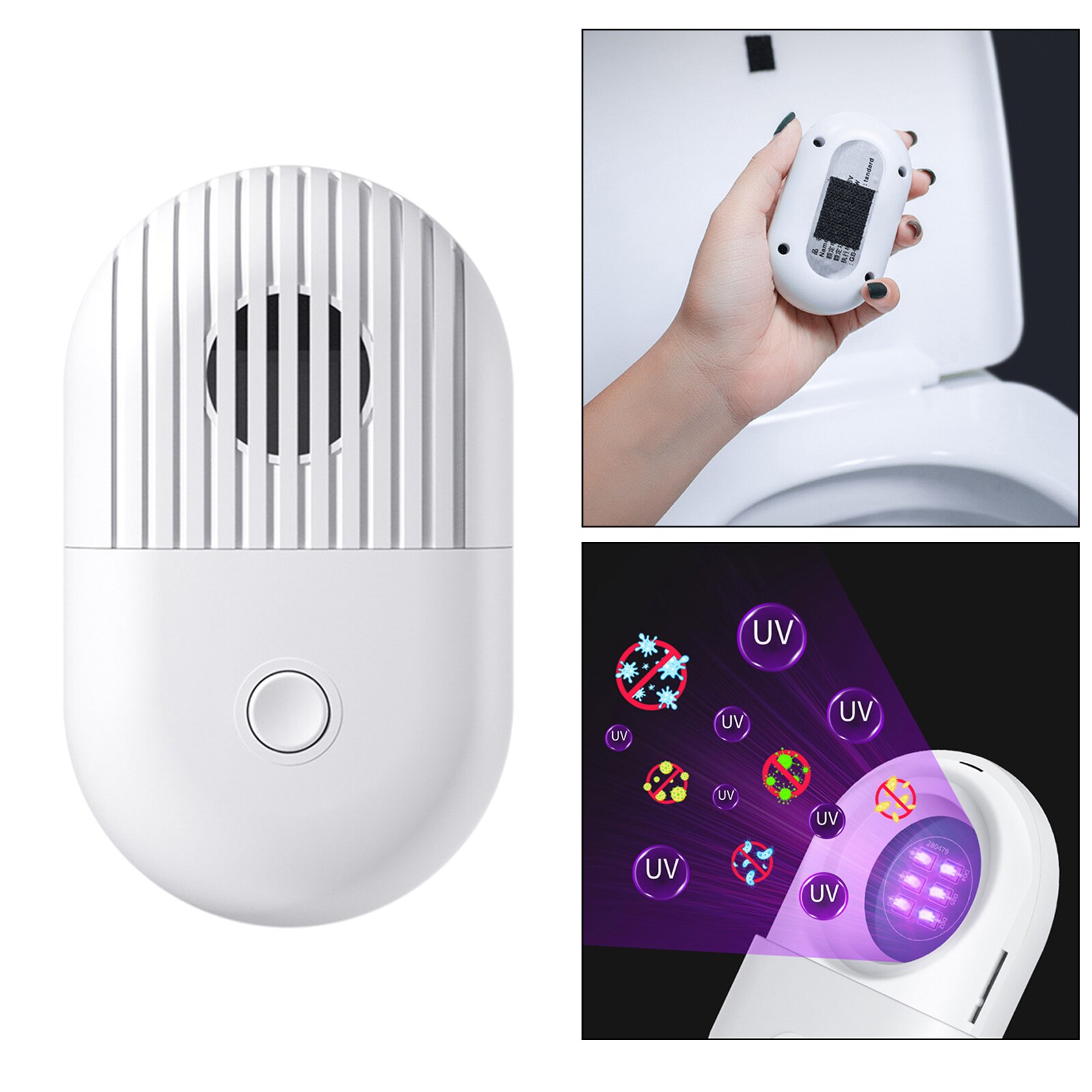 Ultraviolet Disinfection Lamp UVC Light UV Sanitizer Sterilizer Light 20 Seconds for Home Office Travel