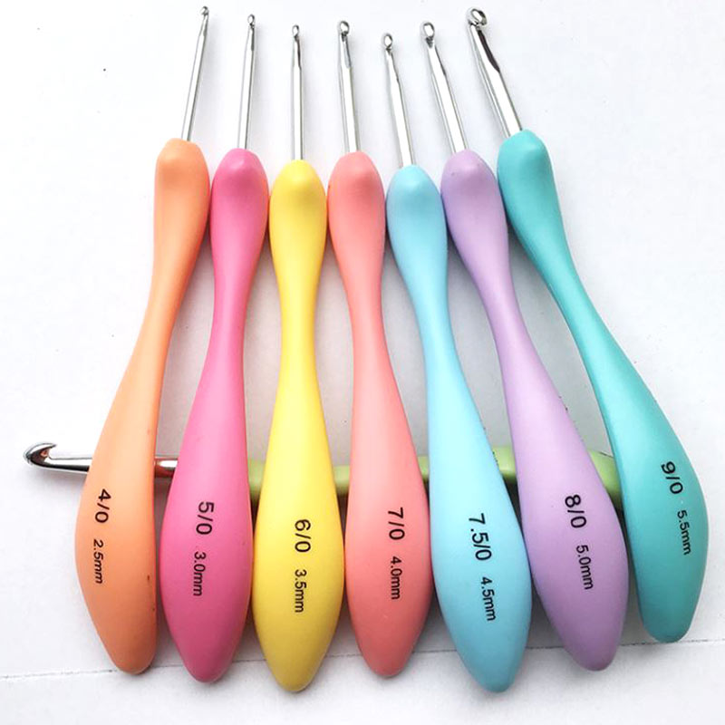 8PCS Hooks Needles Sewing Tools Sewing Needles Knitting Needles Weave Sewing Tools Crochet Hooks Knit Aluminium Craft Yarn