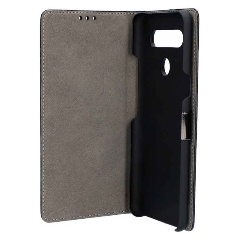 Folio handyhülle lg  k51s ksix standing black tpu polyskin
