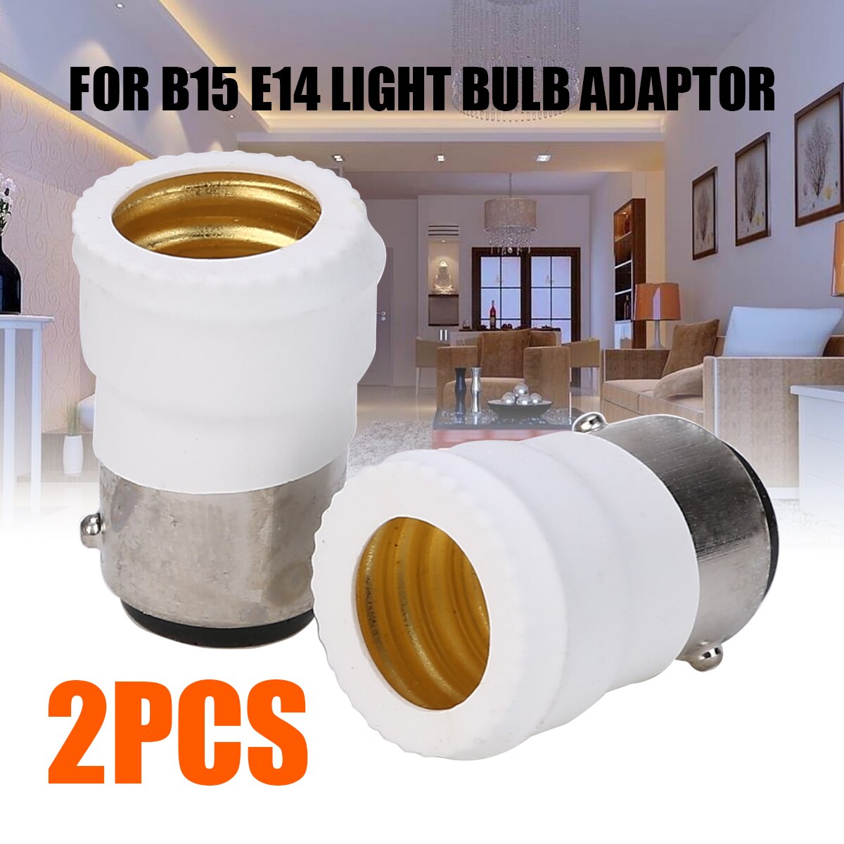 2pcs Bayonet SBC B15 To Small Screw SES E14 Light Bulb Holder Adaptor Converter Lighting Accessories