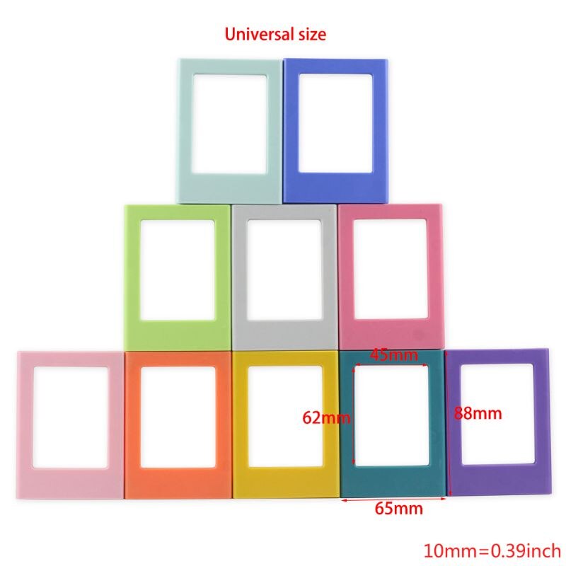 Fujifilm Instax Mini Film 3 Cal ramka na zdjęcia kolorowe dwustronnie magnetyczne lodówka ramka na zdjęcia magnesy ramka na zdjęcia