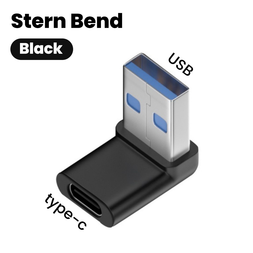 Adaptador de extensión de ángulo recto USB 3,2 macho a hembra de 90 grados, adaptador de codo hacia arriba USB de 10Gbps para conversión de conector de PC portátil: Rosa