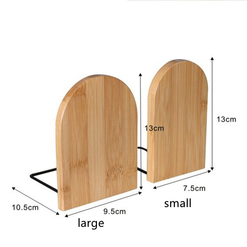 Desktop Storage Simple Bamboo Book Stand Office Tidying Up Student Desk Bookend Clip Shelf Suitable For Bedroom Study