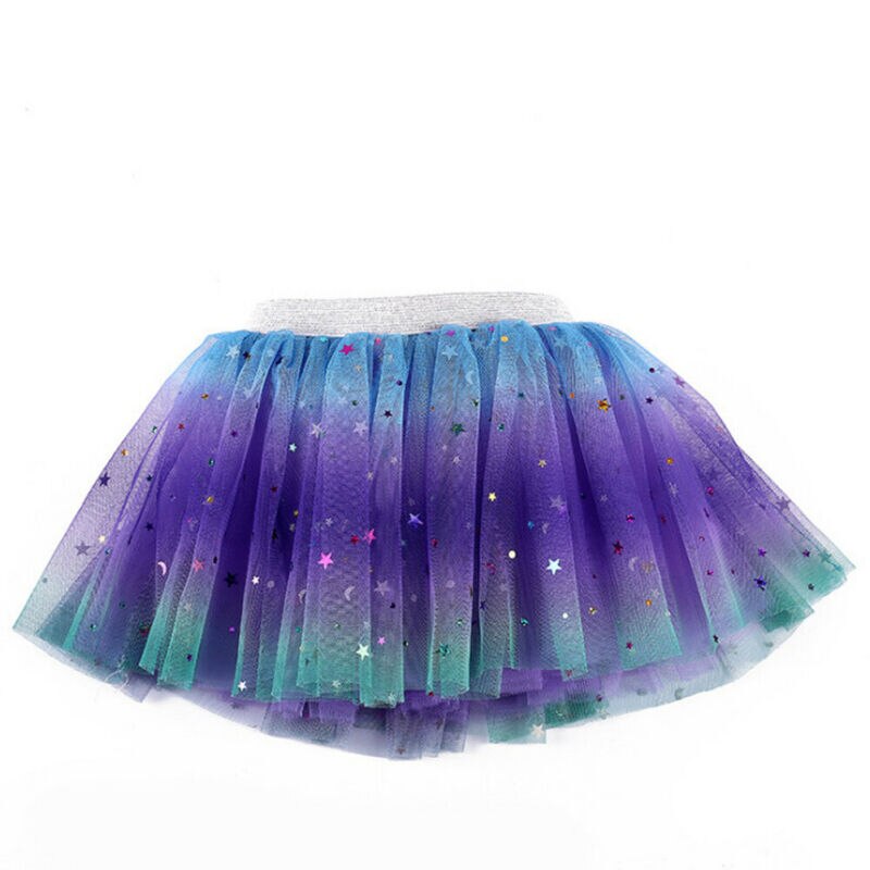 Prinzessin Mädchen freundlicher Baby Sterne Ballettröckchen Felsen Party Kostüm Ballett Mädchen tanzen Pailletten Ballettröckchen Pettiskirt