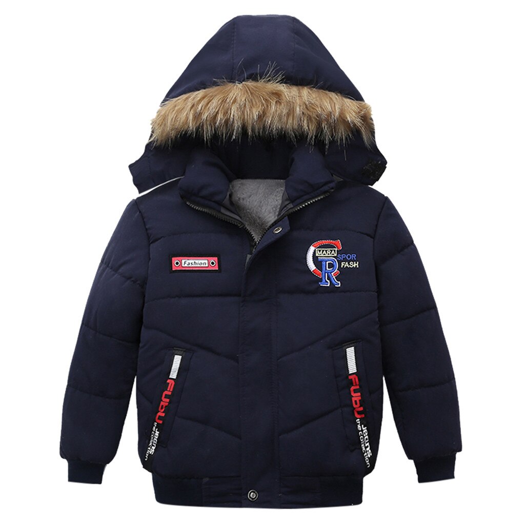 Veste parka à capuche pour bébé garçon, manteau d'extérieur, épais, collection automne hiver