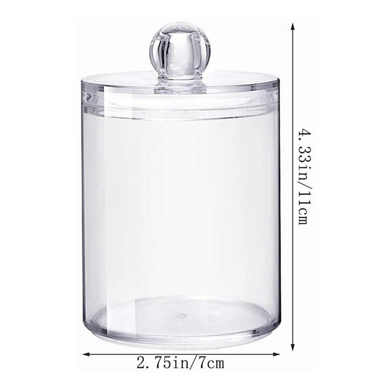 Acrylic Dispenser Apothecary Jars Bathroom Holder Storage Canister