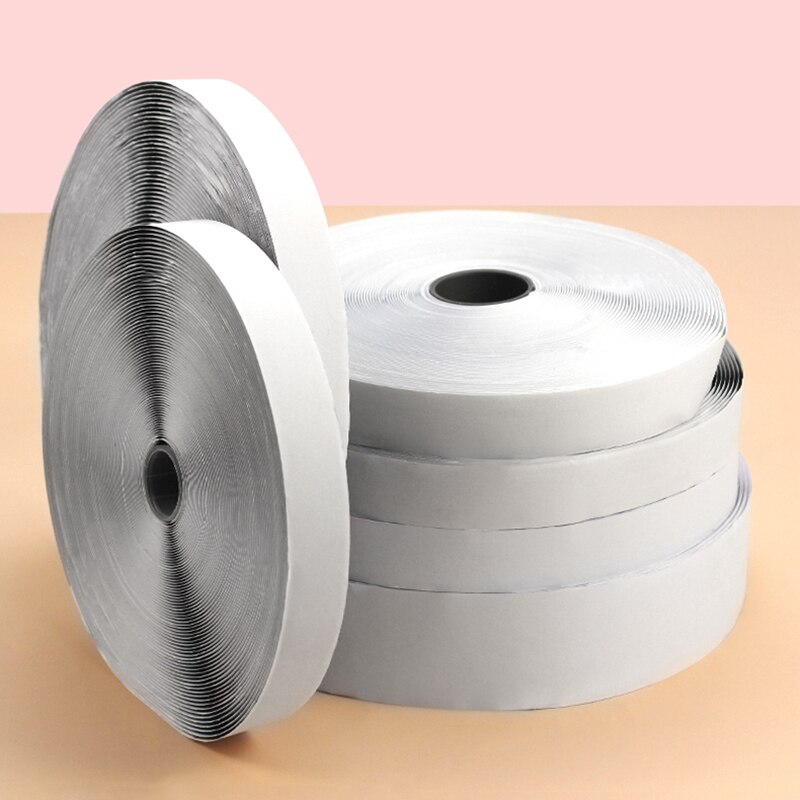 25 M/pair Zwart Wit Haak Zelfklevende Klittenbandsluiting Tape Nylon Autoadhesivo Magic Sticker Tape Met Sterke Lijm 16-50Mm