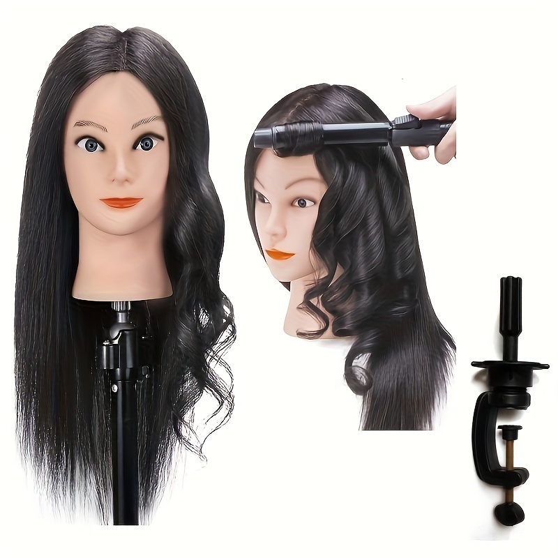 Hair Mannequin Head for Hairdresser Training and Practice-Perfect for Use