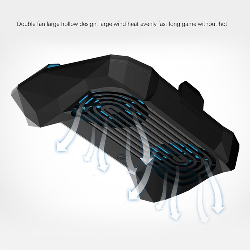 Handy-Spiel Controller Vier Finger Dual Fan Handy Kühler USB Interface Power Die Telefon Gamepad Für Ios/Android