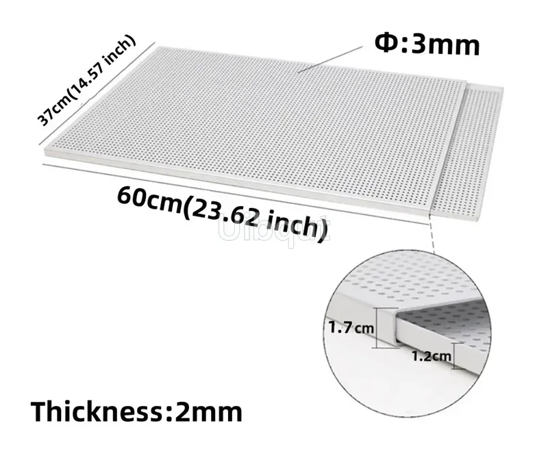 Puff Pastry Baking Tray rectangle Mille Feuille Pastry mold Perforated Dish Oven Paris Sweet Shop Napoleon baking tray With Hole