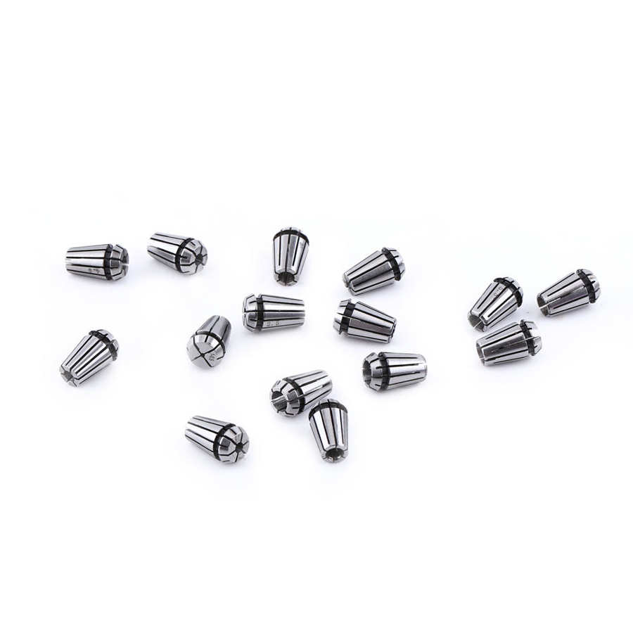 15pcs ER11 Spring Collet Set Workholding Engraving Collets for CNC Engraving Machine & Milling Lathe Tools