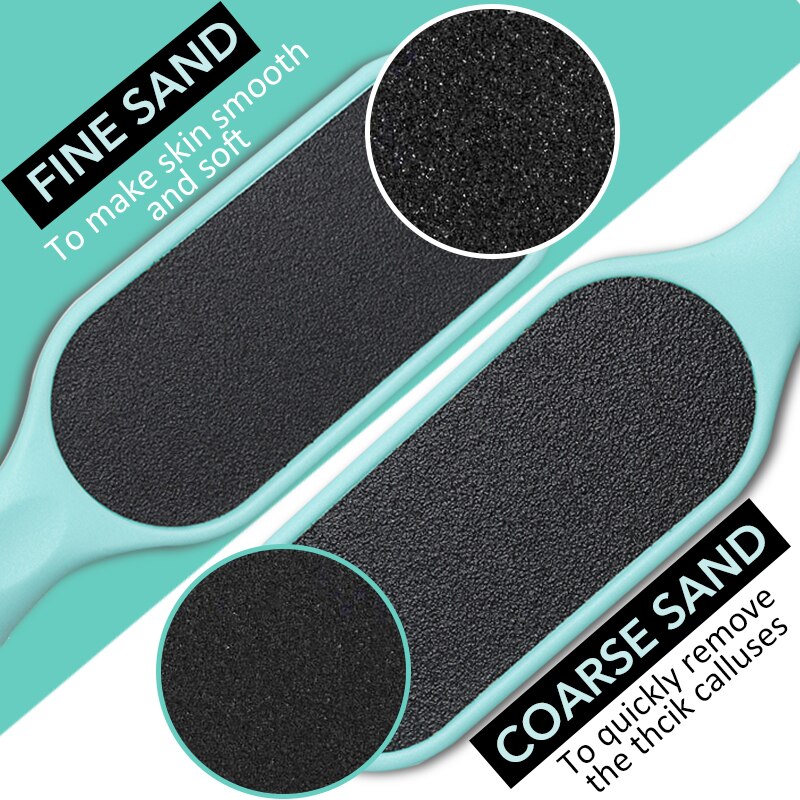 Removedor de calos para pedicure, profissional para limpeza da cutícula do pé, dupla face, removedor de calos