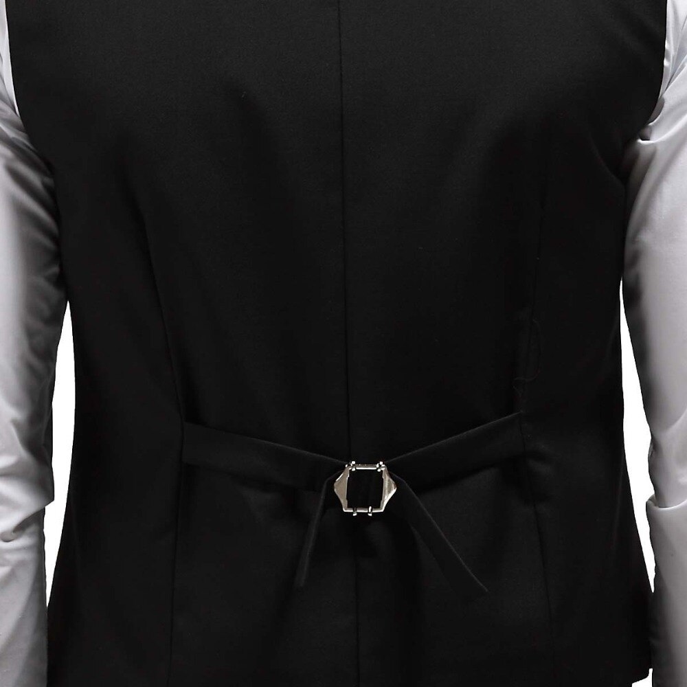 Men's Solid Vest Formal Dress Business Casual Slim Suit Vest Wedding Vest British Style Waistcoat Man Clothing