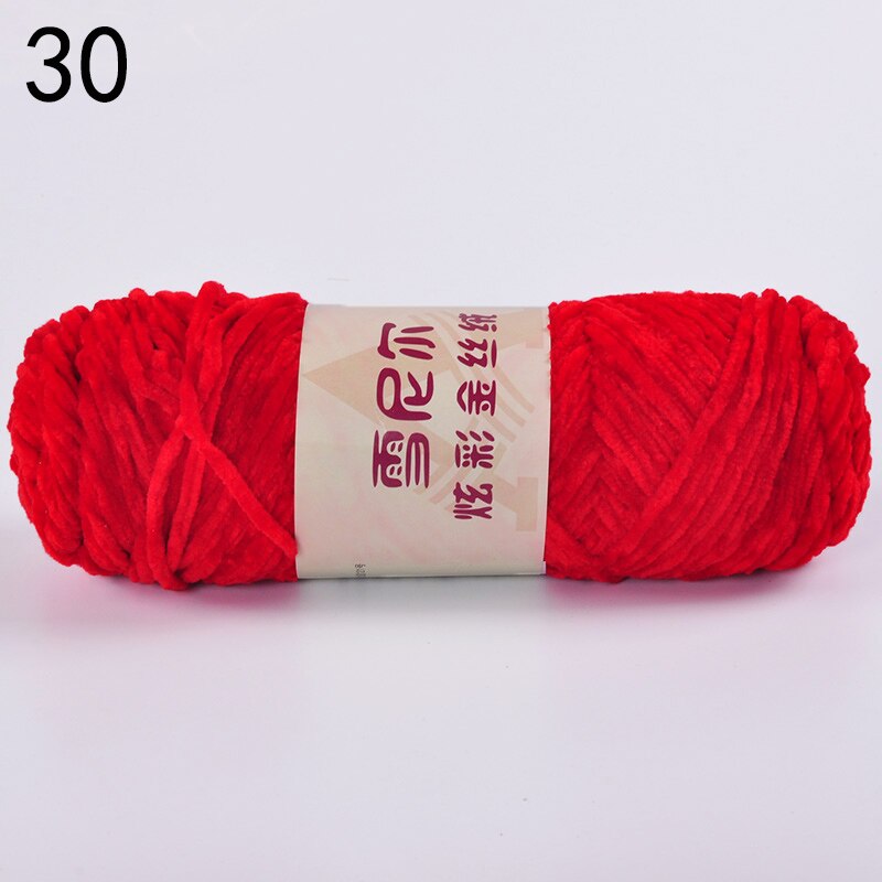 100g Chenille Yarn for Hand Knitting Toys Crochet Plush Threads Woolen Yarn Sewing Ball of Wool Knit DIY