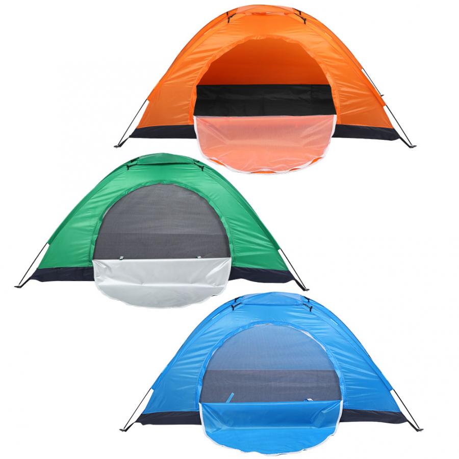 Waterproof Camping Tent Single Layer Single Person Tent Summer Beach Sunshade Tent Shelter Outdoor Camping Hiking Accessory