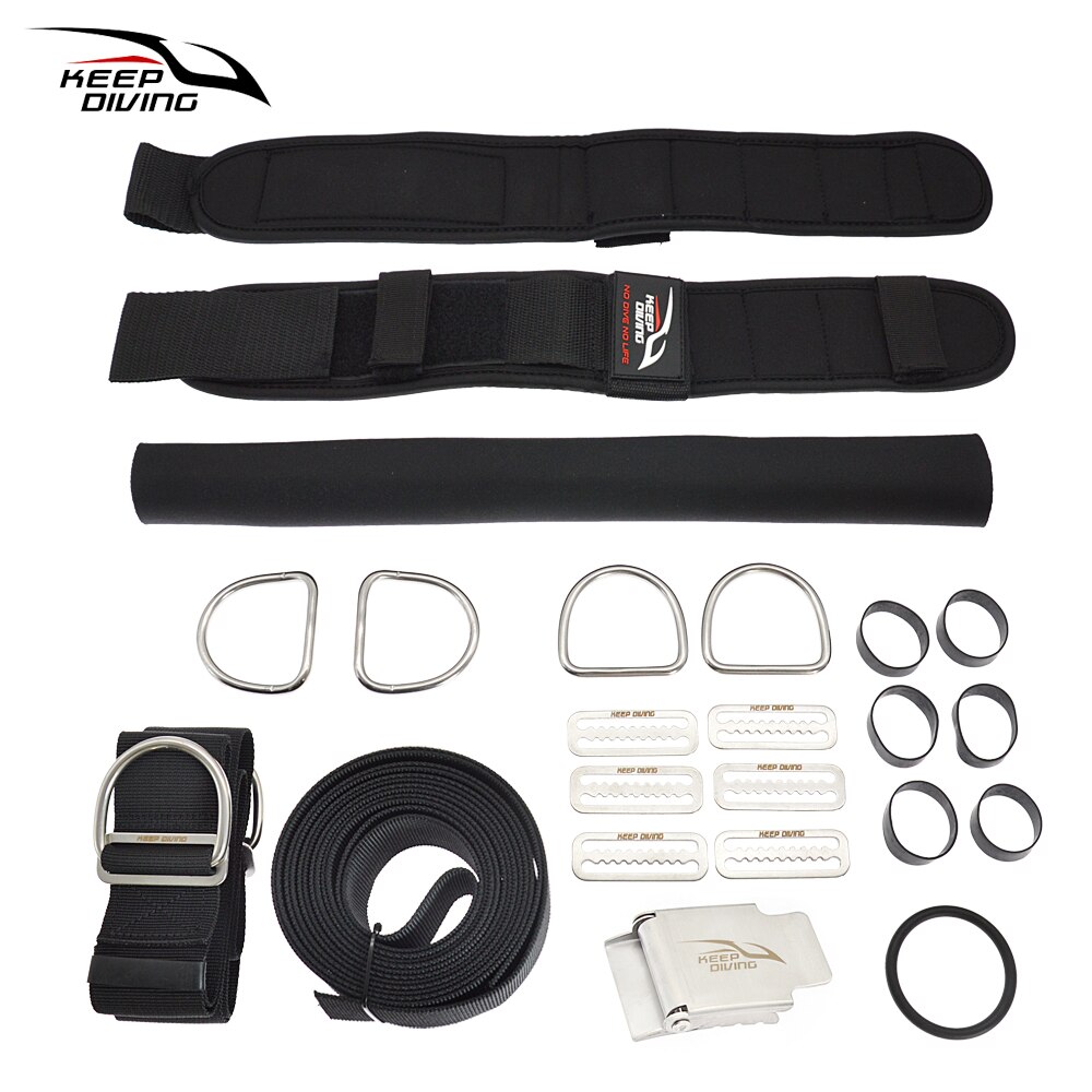 Houden Duiken Duiken Backplate Harnas Set Bcd Ultralight Backplane Accessoires Kruis Band Gewicht Riem Dive Accessoires