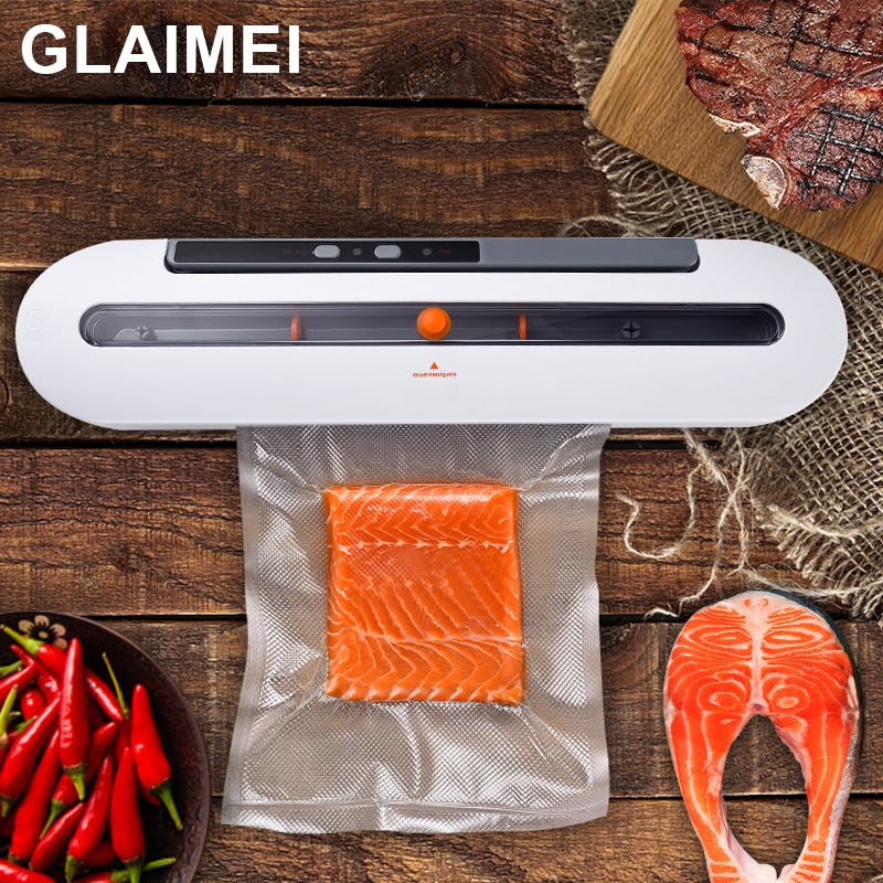 Best Electric Vacuum Sealer Machine With 10pcs 220V/110V Food Saver Bags Household Automatic Food Vacuum Packaging Machine
