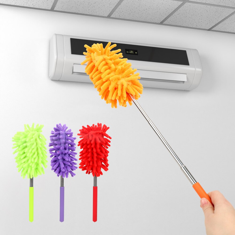 Dépoussiéreur télescopique gommage maison voiture nettoyant brosse de nettoyage pour climatiseur meubles obturateur dépoussiéreurs outil de lavage