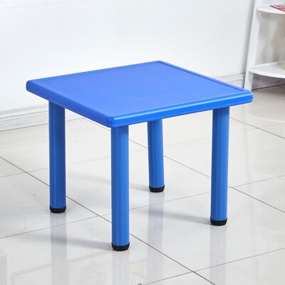 Kleuterschool Plastic Tafels En Stoelen Speelgoed Spelletjes Tafel Schilderijen Tafel: blue table