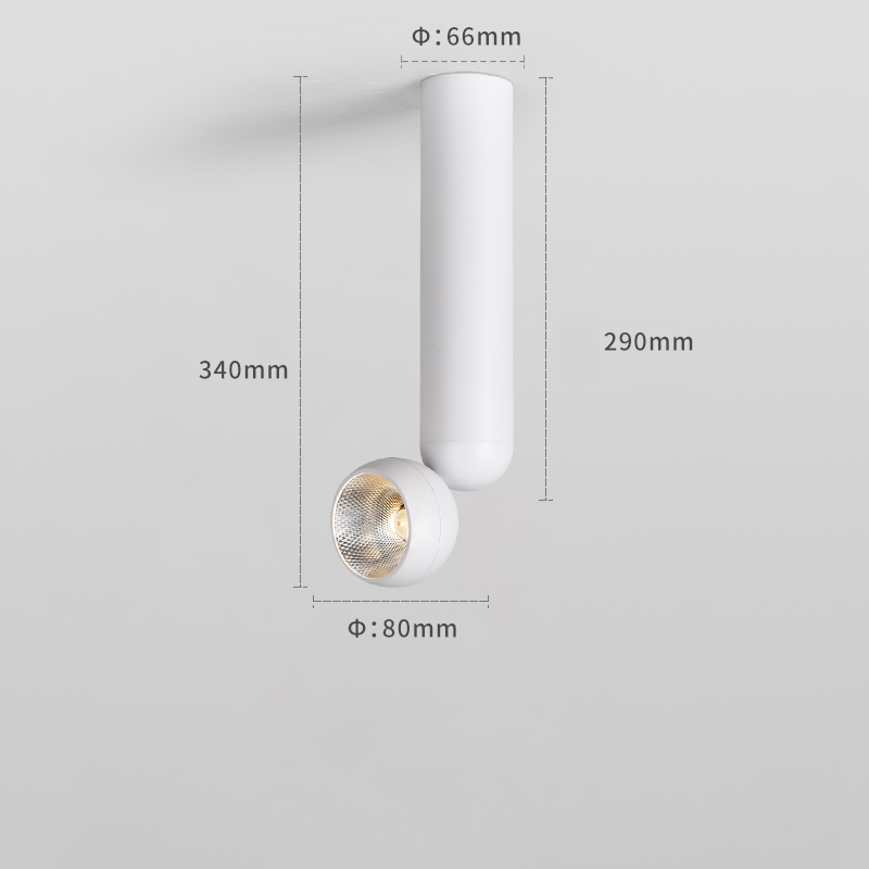 Saiyo Led Spotlight Opbouw 355 Graden Verstelbare Hoek Spot Lichten Draaibare Cri 90 Plafondlamp Voor Woonkamer Winkel