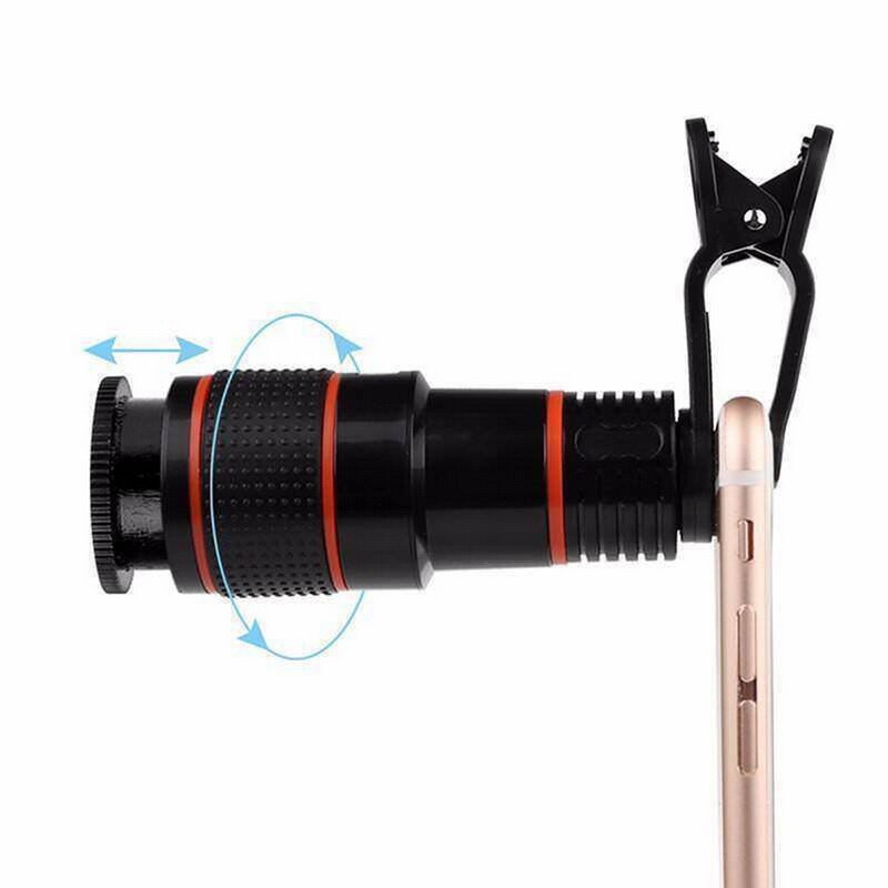 8X 12X Telephoto Mobile Phone Lens Zoom Telephoto Mobile Phone External Lens With Universal Clip For Smartphone