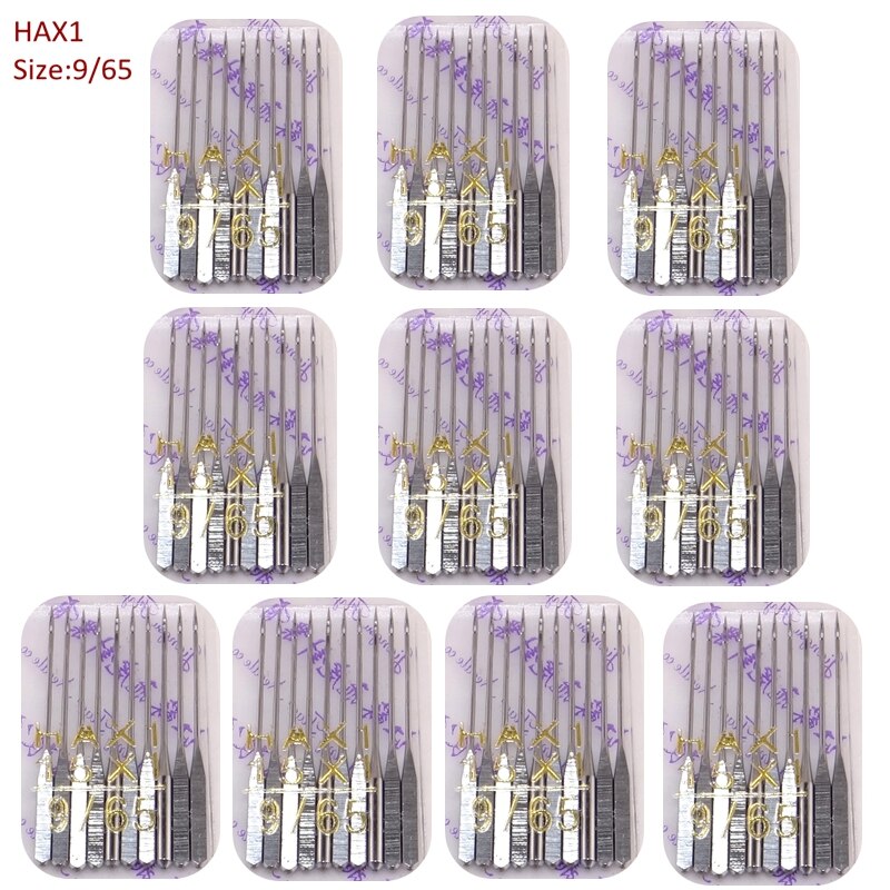 100pcs Sewing Needles size 65/9 HAX1 705H 130R 130/705H 15X1H for Domestic Sewing Machine Bernina Toyota Janome Juki Singer