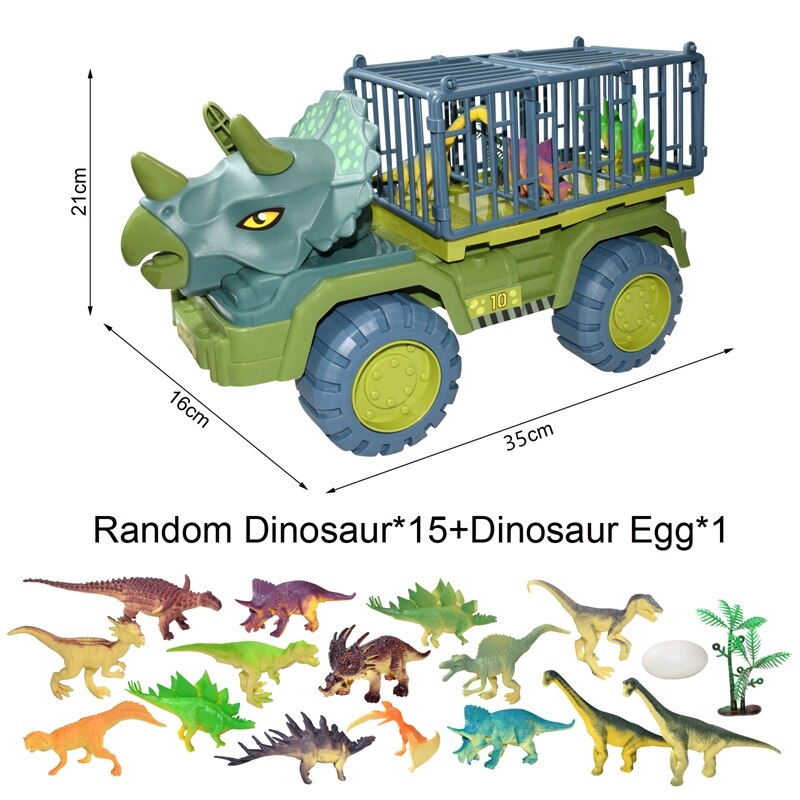 Kids Dinosaur Car Toy Big Size Dinosaur Transport Cars for Boys Jurassic World Game Interactive Montessori Toys for Toddlers: Style4