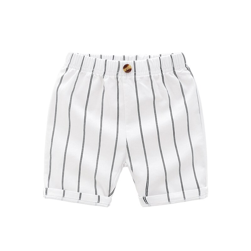 De peach sommer baby drenge stribede shorts børn bomuld fritidsbukser børn løse strandshorts til drenge tøj alder 2-6 år