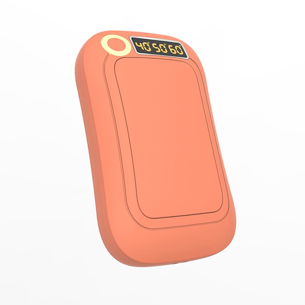 10000mAh Hand Warmer Portable Exquisite 10hour Working Cat Power Bank Electric Heater USB Rechargeable Hand Warmer Outdoor: Orange