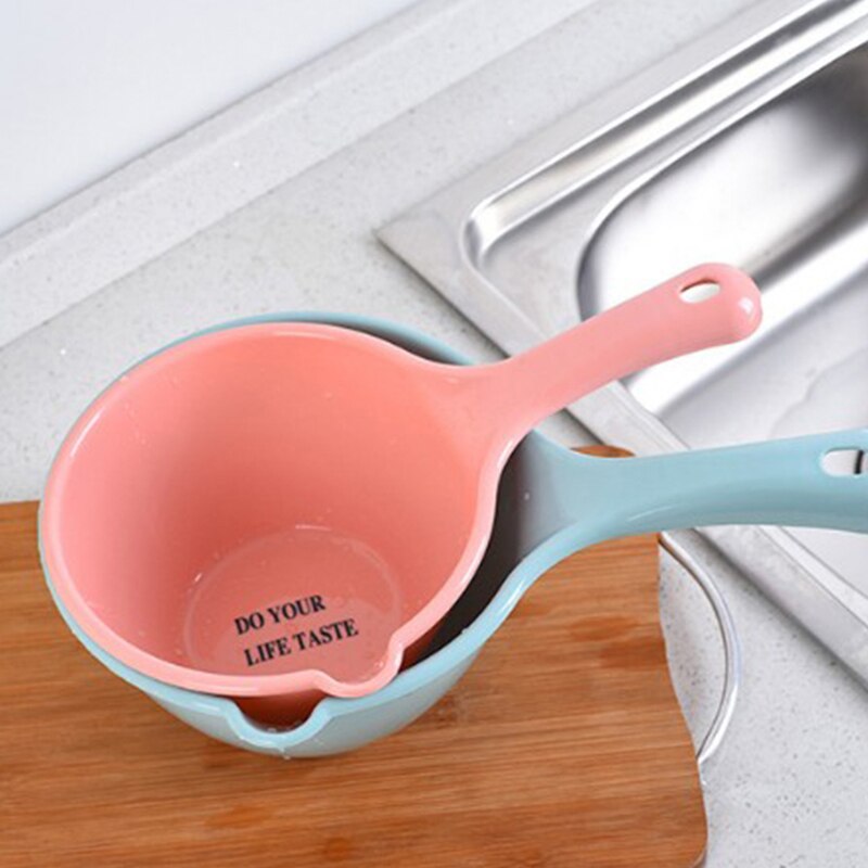 1pc Plastic Water Scoops Washing Hair Tool Children Baby Bath Scoop Thick Long Handle Cooking Kitchen Tools Gadgets