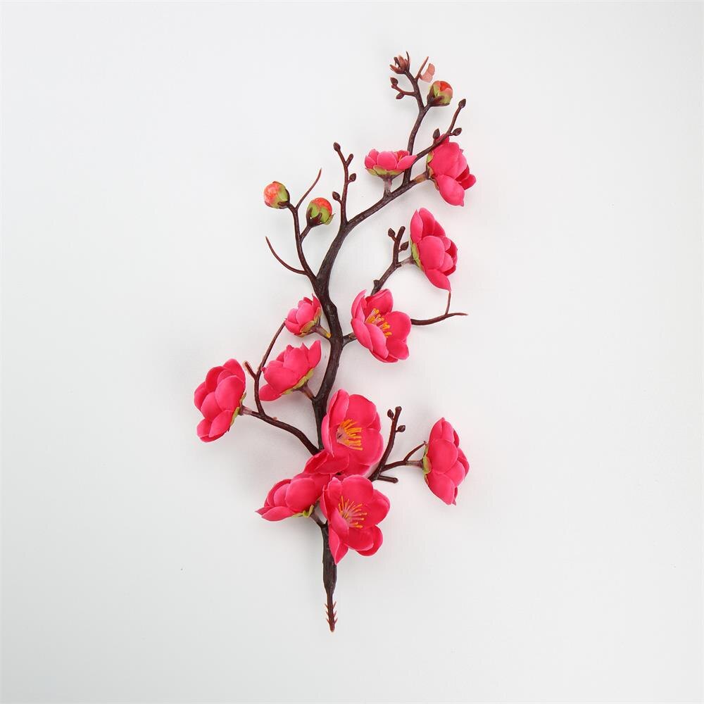 1Pc Kunstmatige Winterseet Bloem Takken Wit Roze Rood Geel Mume Lamei Bloem Voor Kerst Deur Tafel Bloemen Decoratie: Style 12   30cm