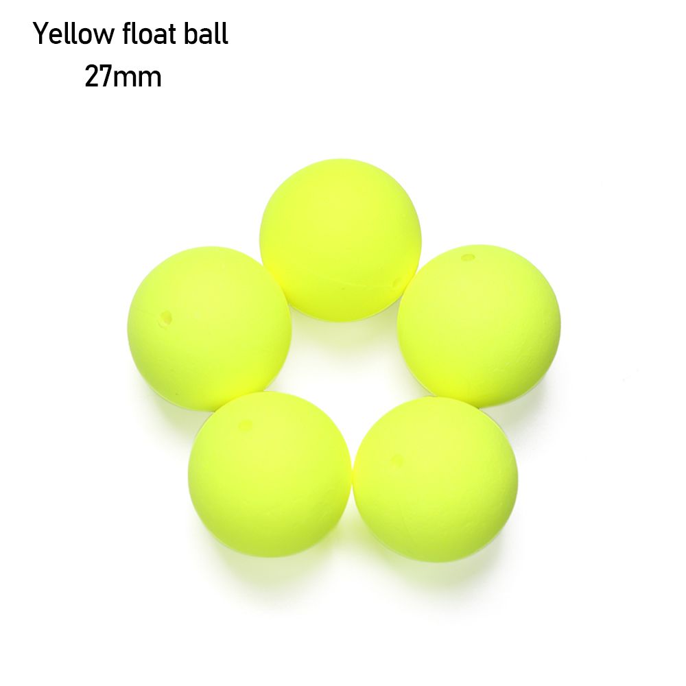 24mm-36mm Foam Floats Ball Beads Beans Fishing Float set Bottom Rig Rigging Material Fishing Tackle Accessories Pick Size: Yellow-27mm