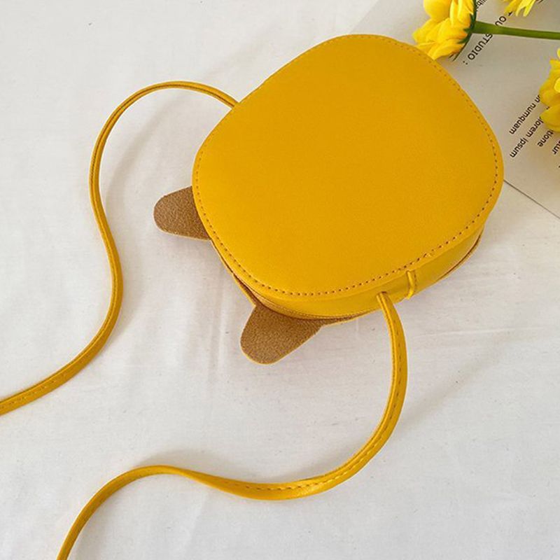 Kids Girl Cartoon Owl Shoulder Crossbody Bag PU Leather Satchel Small Tote Coin Purse