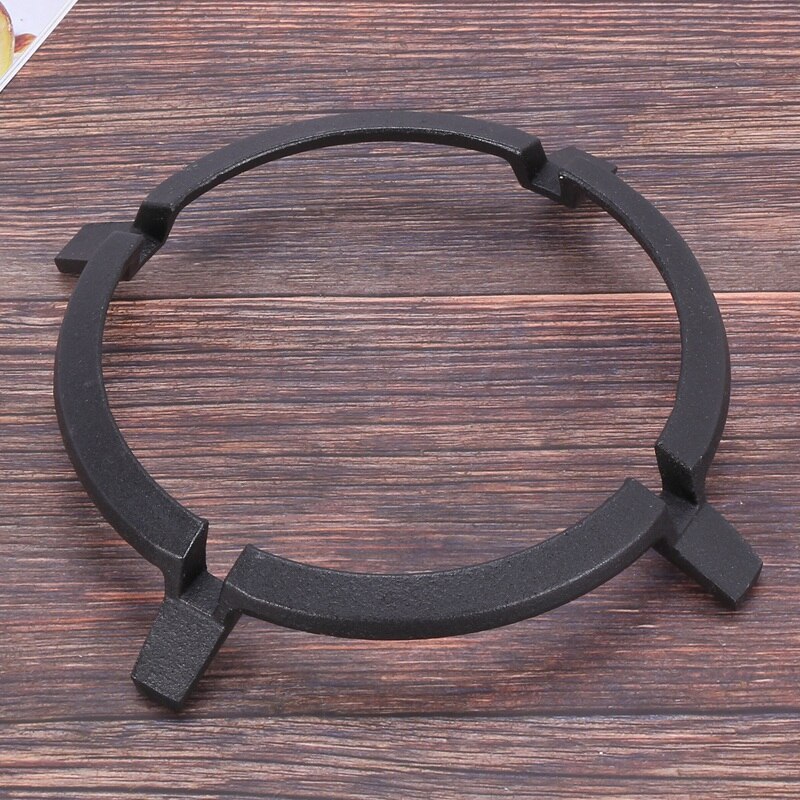 1Pc Black Wok Stands Cast Iron Wok Pan Support Rack for Burners Gas Hobs Cookers Cookers Kitchen Supplies Tool Accessories