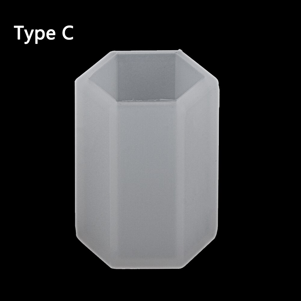 1PC Zylinder Kristall Kleber Harz Mold Silikon Casting Mould Kerze Form Epoxy Schmuck, Der Formen DIY Handgemachte Handwerk Werkzeuge: Type C