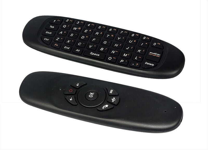 C120 2.4 Ghz Draadloze Fly Air Mouse Russische Engels C120 Oplaadbare Toetsenbord Gyroscoop Afstandsbediening Voor Android Tv Box