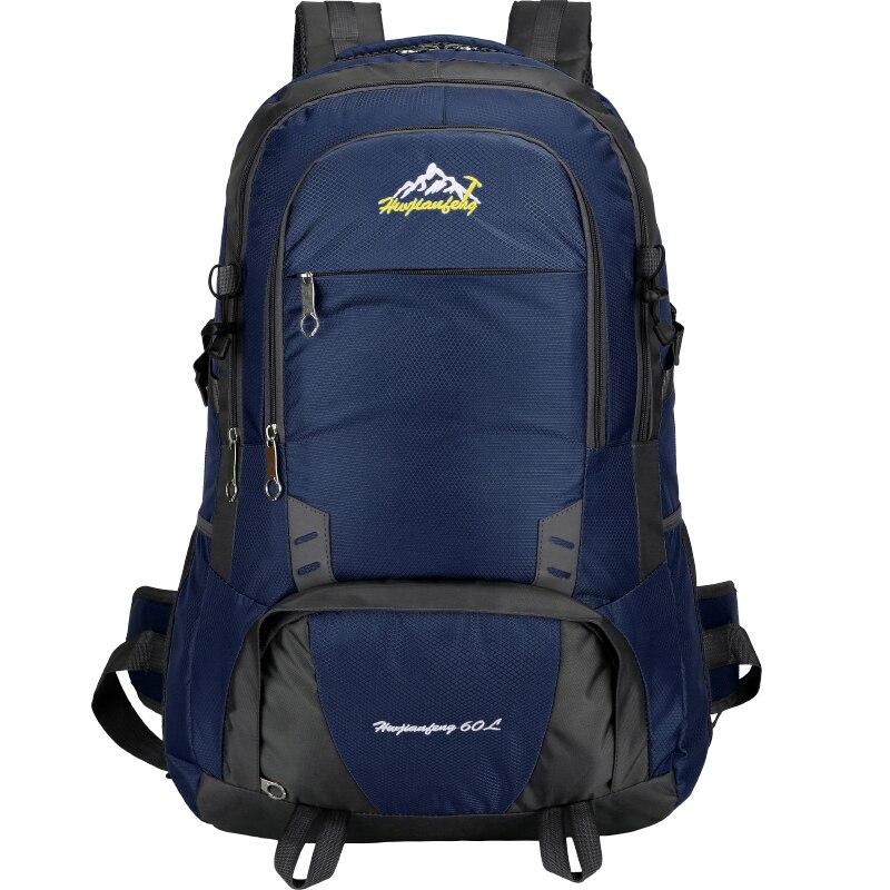 60L Outdoor Long Distance Shoulders Bag Cycling Backpack Mountaineering Camping Travelling Knapsack Climbing Hiking Rucksack: Navy bag only
