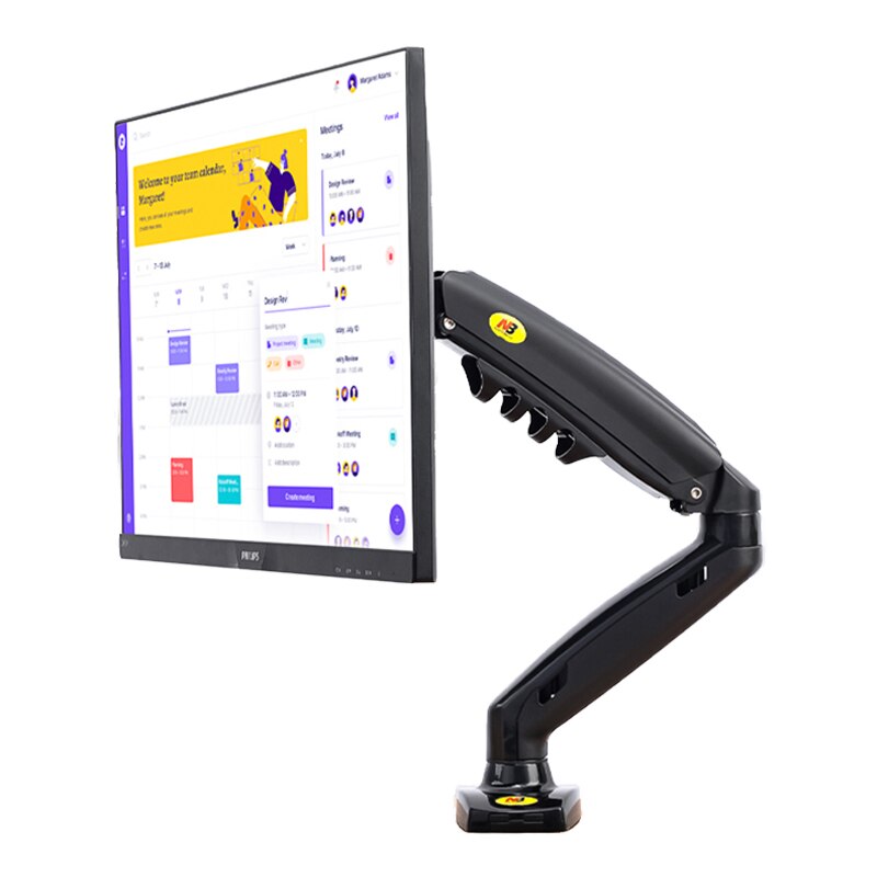 NB – support de moniteur LCD LED 17-30 pouces F80 à ressort à gaz pour bureau, bras de montage, affichage à mouvement complet, capacité de charge de 2-9 kg, ,: Default Title