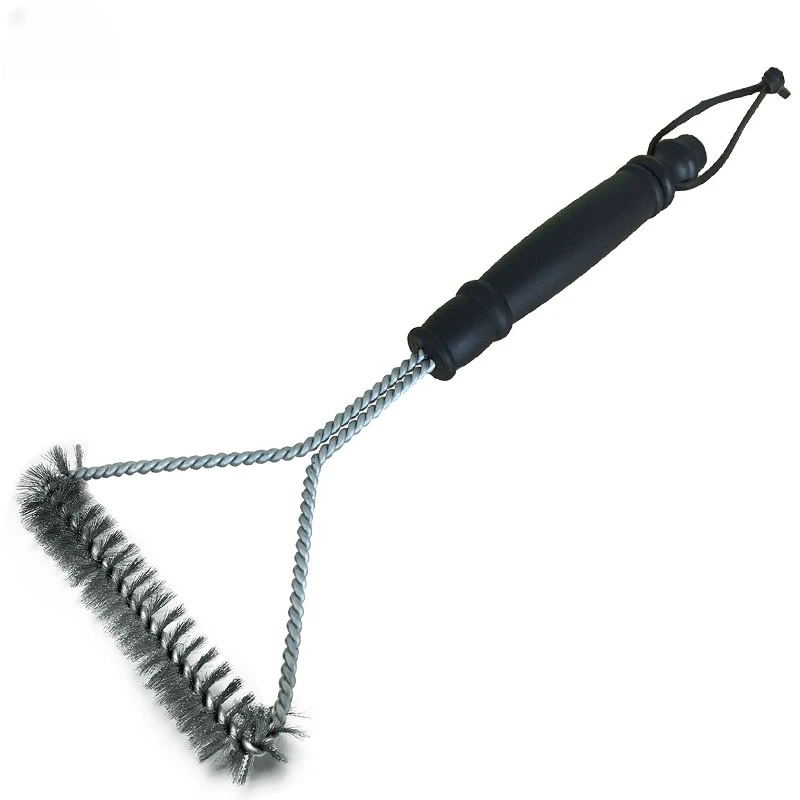 Grill Cleaning Brush BBQ Tool Grill Brush 3 Stainless Steel Brushes In 1 Cleanin Bbq Accessories Best Cleaner Barbecue: Red
