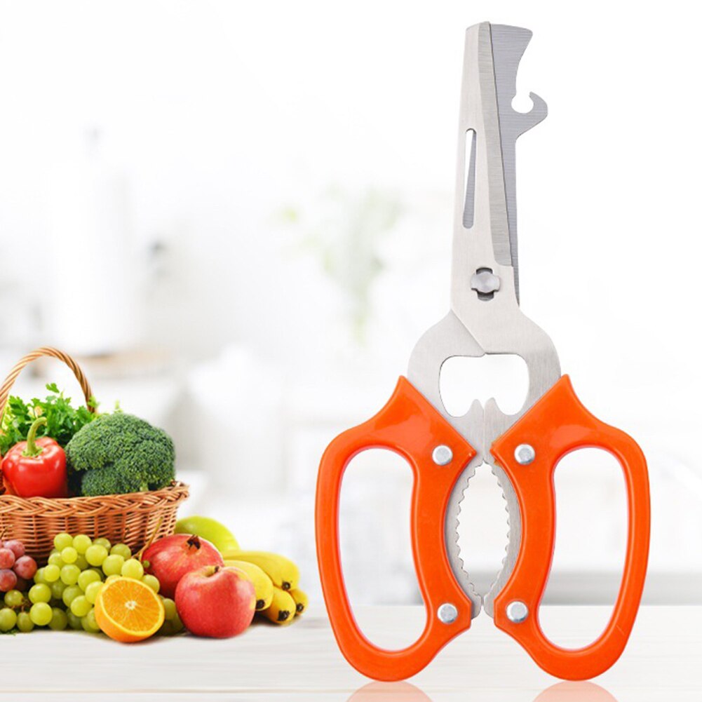 Detachable Multifunctional Scissor Nutcracker Multi Use Knife Bottle Opener for peeling fruit opening nut barbecue walnuts can