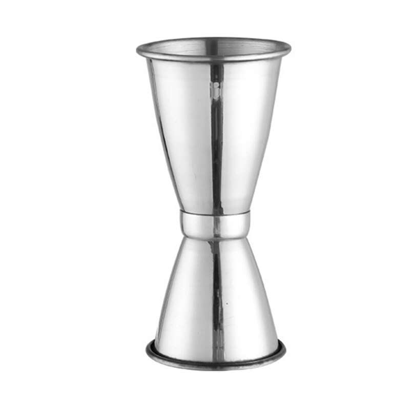 cocktail scala tazza oncia tazza sbarra accessori cucina doppia testa misurino acciaio inossidabile barista misura Jigger per sbarra: medio crimped