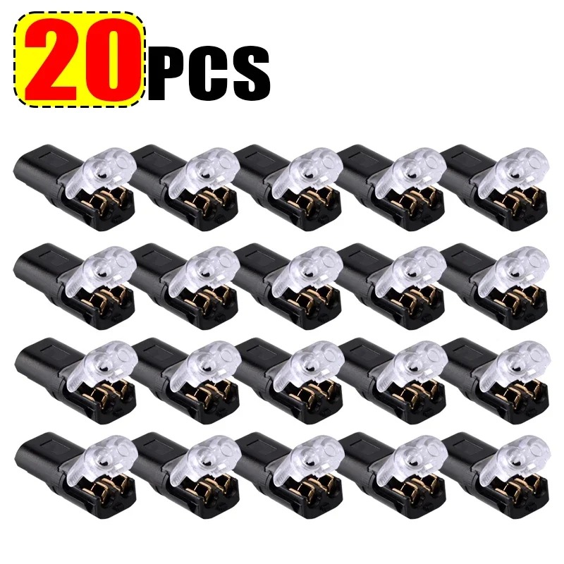Universal- Auto Schnell Draht Stecker 2-Stift Typ Elektrische Kabel Stecker Wasserdicht Solderless Multifunktions Stecker Auto Zubehör: Lavendel