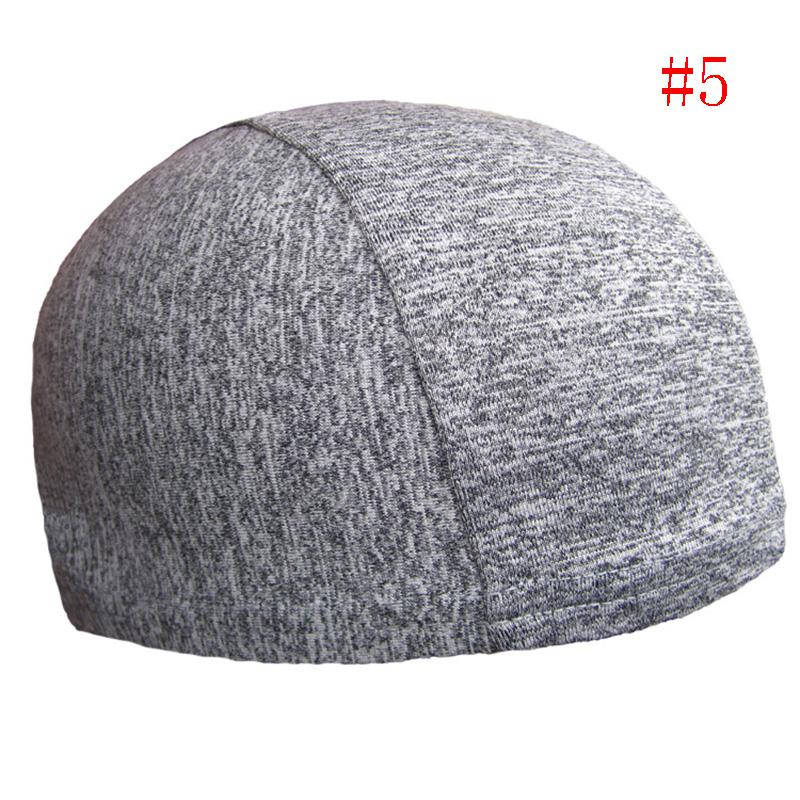 Dome cap hjelm liner biker beanie lue herre bandanas turban hatter riding tur motorsykkel hode wrap caps hurtigtørkende lue: E
