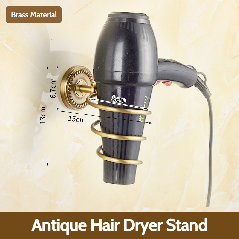 Antieke badkameraccessoiresets van geborsteld messing: handdoekrek, toiletpapierhouder, zeephouder, handdoekrek, badkamerbeslagsets: Lichtgroen