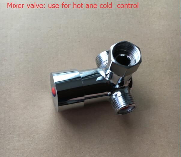 Auto sensor kraan warm en koud klep controle water temperatuur voor sensor tap water mengkraan hoek accessoire voor enkele koude