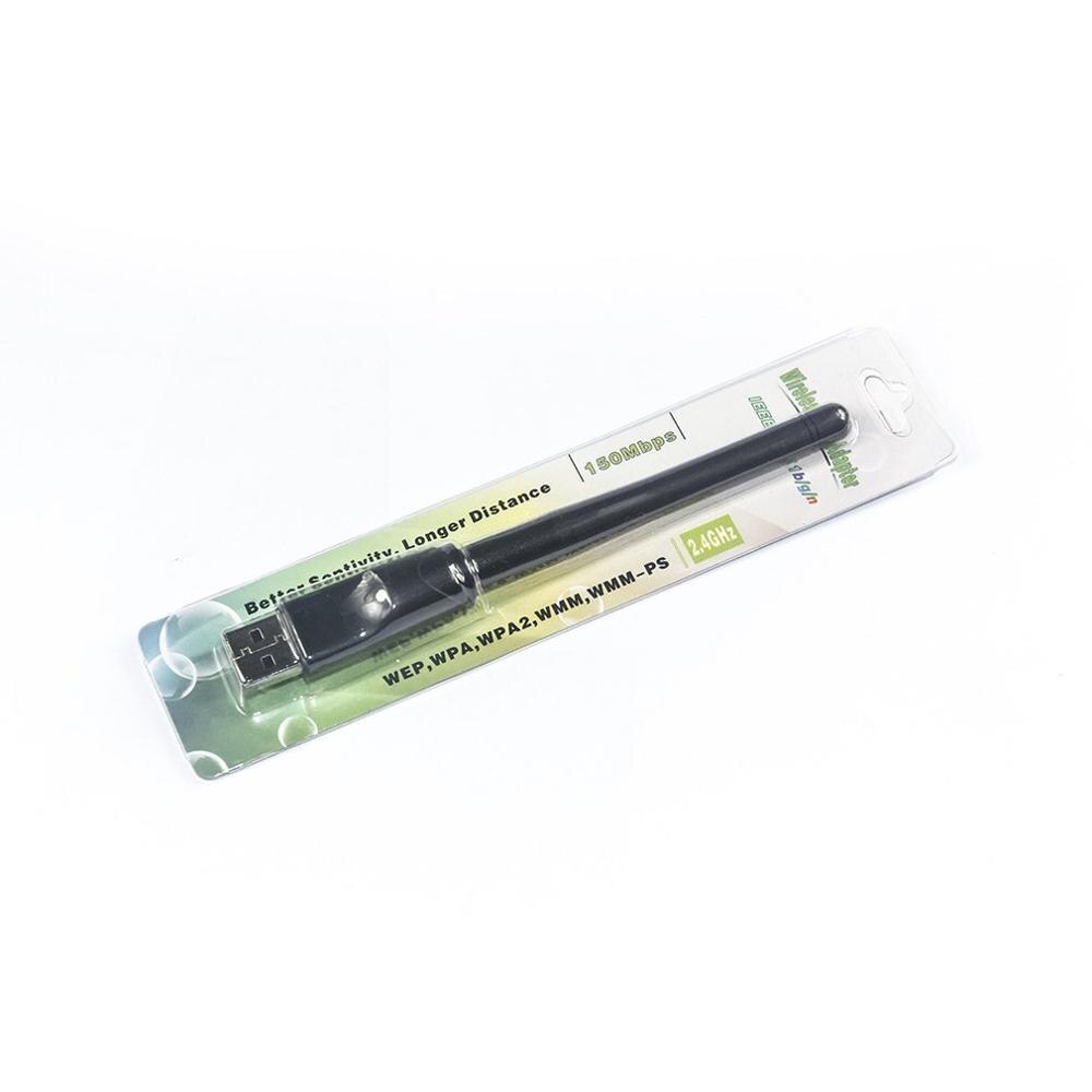 Mini adaptador de cartão de rede sem fio usb 150mbps 2dbi usb wi-fi antena 2.4g usb ethernet wi-fi receptor para pc