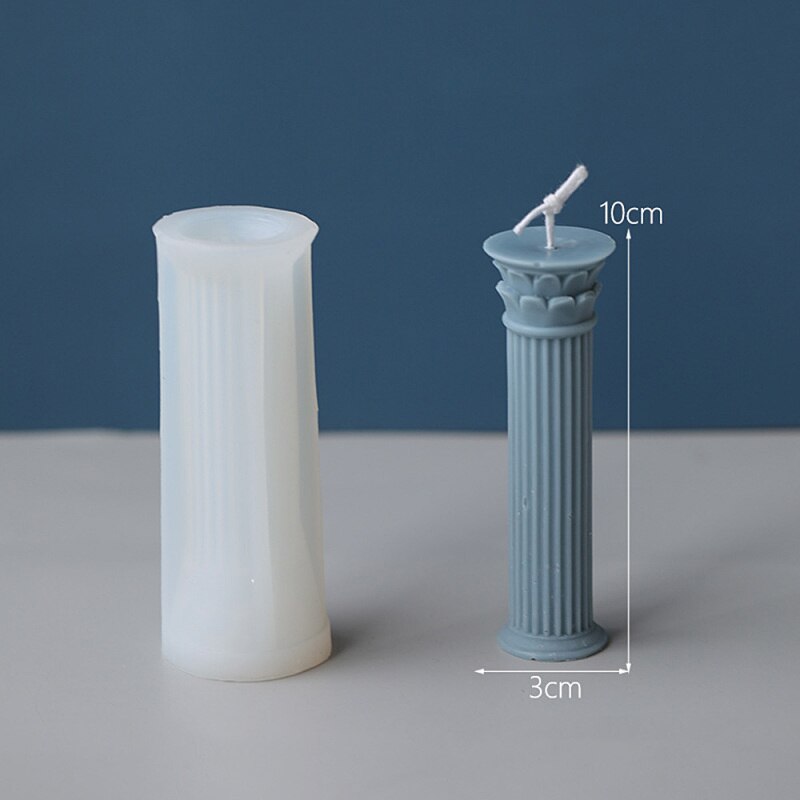 Colonne romaine Silicone moule à la main bricolage faisant artisanat bougie modélisation fournitures: 2